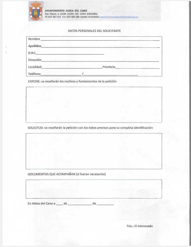 Imagen SOLICITUD GENERAL